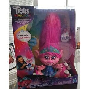 DreamWorks Trolls World Tour Dancing Hair Poppy Interactive Talking Singing NEW